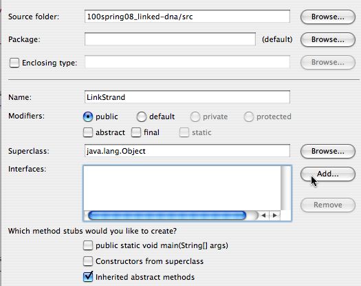 specifying an interface
