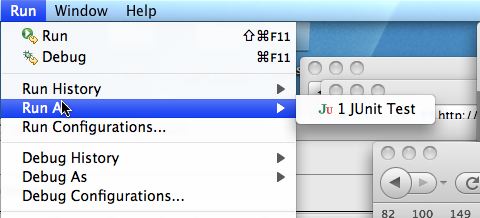 junit run as