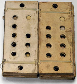 Punch cards for the analytical engine