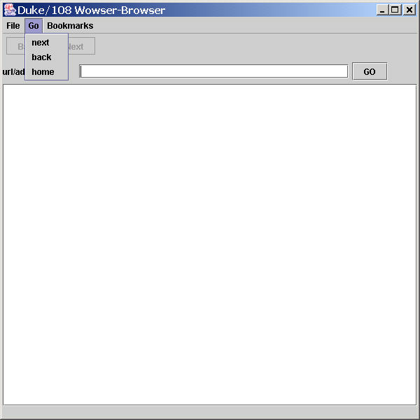 bookmark menu