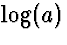 $\log(a)$