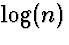 $\log(n)$