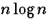$n \log n$