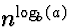 $n^{\log_b(a)}$
