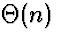 $\Theta(n)$
