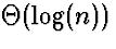 $\Theta(\log(n))$