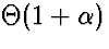 $\Theta(1+\alpha)$