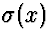 $\sigma(x)$