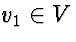 $v_1\in V$
