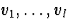 $v_1,\ldots,v_l$