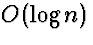 $O(\log n)$