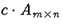 $c \cdot A_{m\times n}$