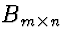 $B_{m\times n}$
