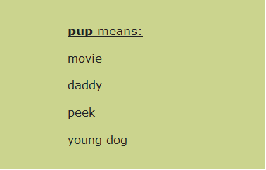 vocabulary
