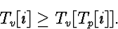 \begin{displaymath}
T_v[i] \ge T_v[T_p[i]].\end{displaymath}